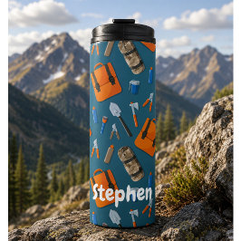 Aangepaste naam Outdoor Gear-patroon Thermosbeker