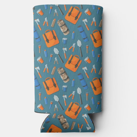 Aangepaste Naam Outdoor Gear Pattern Koelbox Seltzer Blikjeskoeler (Achterkant)