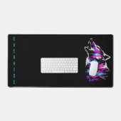 Aangepaste naam Override Glitch Wolf Gaming Bureau Bureaumat (Keyboard & Muis)