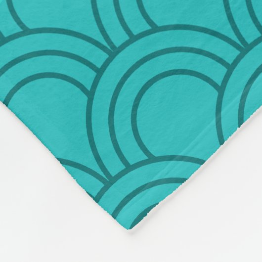 Aangepaste naam paars hippo turquoise patroon fleece deken (Hoek)