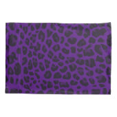Aangepaste naam paars leopard-patroon kussensloop (Achterkant)