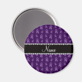 Aangepaste naam paarse balletschoenen magneet (Voorkant / Achterkant)