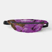 Aangepaste naam  PAARSE BLOEMEN Fanny Pack Heuptasje (Voorkant)