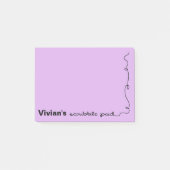 Aangepaste naam Paarse krabbel Post-it® Notes (Voorkant)