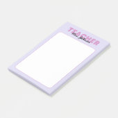Aangepaste naam Paarse leraar Post-it® Notes (Schuin)