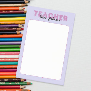 Aangepaste naam Paarse leraar Post-it® Notes