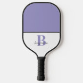 Aangepaste naam Paarse Monogram Pickleball Paddle (Achterkant)