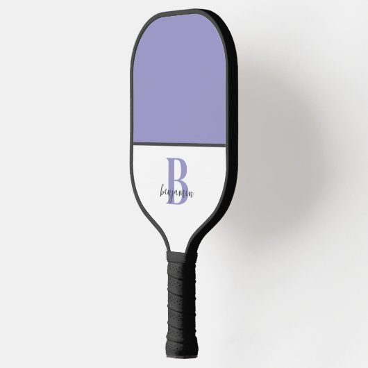 Aangepaste naam Paarse Monogram Pickleball Paddle (Links)