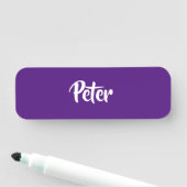 Aangepaste naam paarse naamplaatsnaam naamplaatje (In situ)