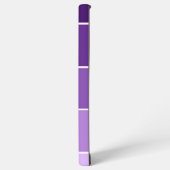 Aangepaste naam Paarse Stripe Color Palette Chip Samsung Galaxy Hoesje (Linkerkant)
