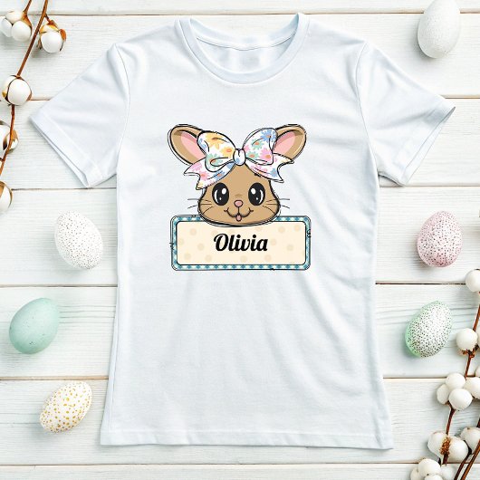 Aangepaste naam Paashaas Coquette T-shirt