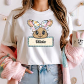 Aangepaste naam Paashaas Coquette T-shirt