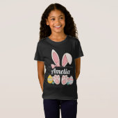 Aangepaste naam Paashaas T-shirt (Voorkant volledig)