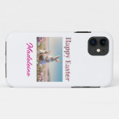 Aangepaste Naam Paashaas Veld van Paaseieren Case-Mate iPhone Case (Achterkant (horizontaal))