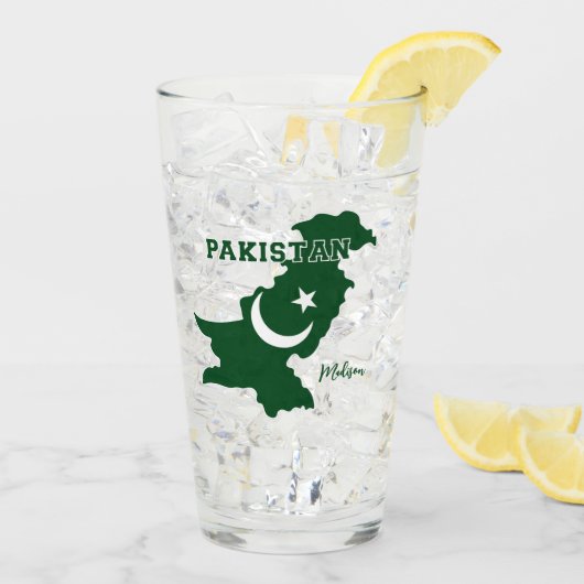 Aangepaste naam Pakistan Glas (Achterkant ijs)