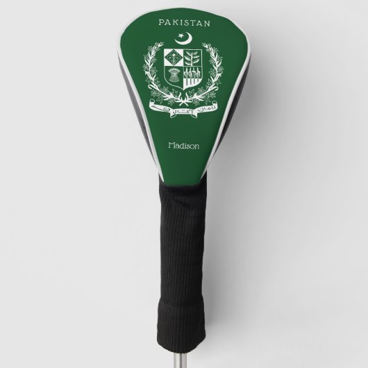 Aangepaste naam Pakistan Golfheadcover (Voorkant)