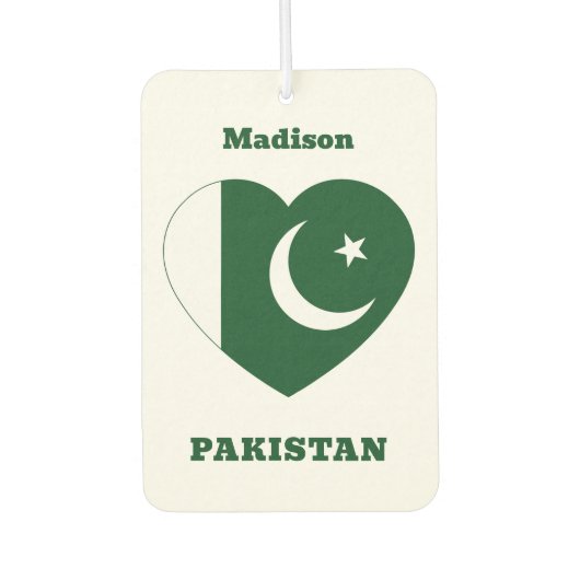 Aangepaste naam Pakistan Luchtverfrisser (Voorkant)