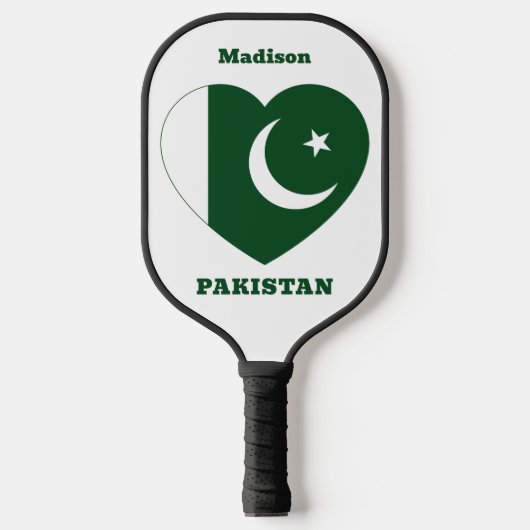 Aangepaste naam Pakistan Pickleball Paddle (Voorkant)