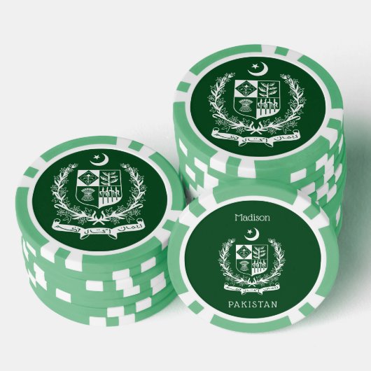 Aangepaste naam Pakistan Poker Chips (Opstapeling)