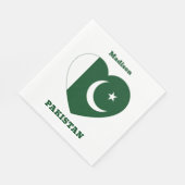 Aangepaste naam Pakistan Servet (Hoek)