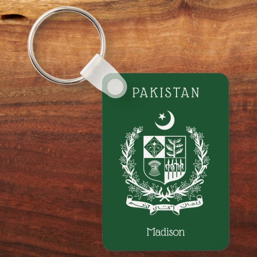 Aangepaste naam Pakistan Sleutelhanger (Voorkant)