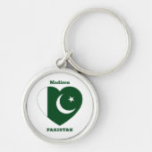 Aangepaste naam Pakistan Sleutelhanger (Voorkant)