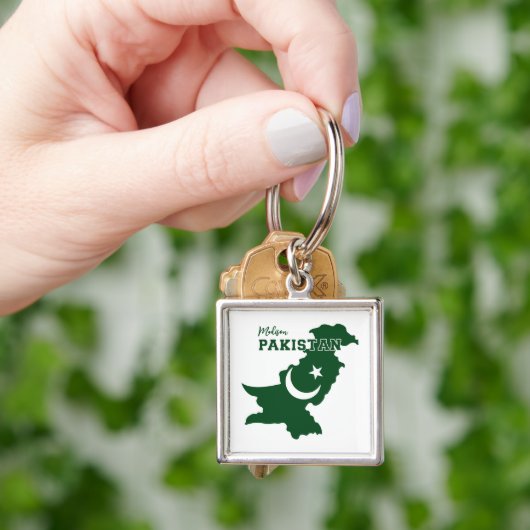 Aangepaste naam Pakistan Sleutelhanger (Hand)