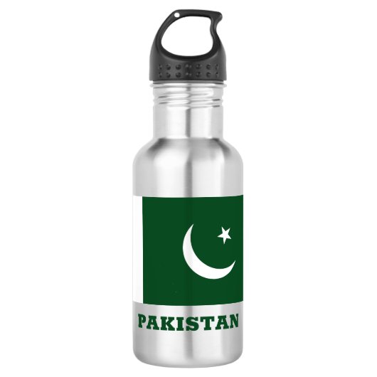 Aangepaste naam Pakistan Waterfles (Voorkant)