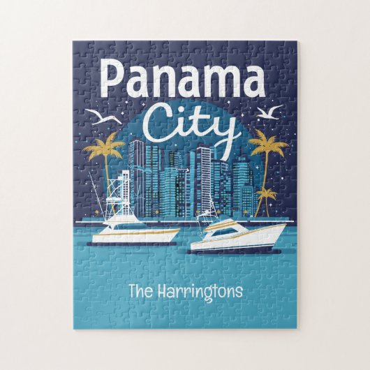 Aangepaste naam Panama City Legpuzzel (Verticaal)