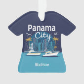 Aangepaste naam Panama City Ornament (voorkant)