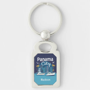 Aangepaste naam Panama City Sleutelhanger