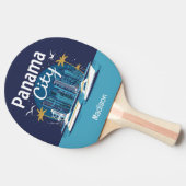 Aangepaste naam Panama City Tafeltennisbatje (Zijkant)