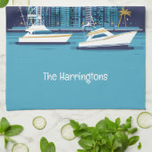 Aangepaste naam Panama City Theedoek (Gevouwen)