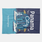 Aangepaste naam Panama City Theedoek (Horizontaal)