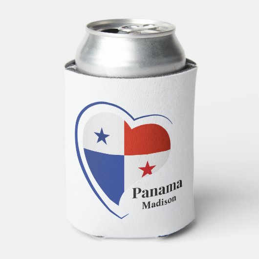 Aangepaste naam Panama Love Blikjeskoeler (Blikje Voorkant)