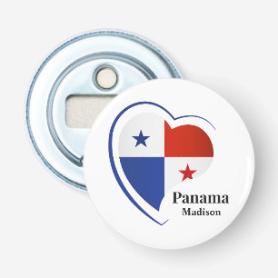 Aangepaste naam Panama Love Button Flesopener