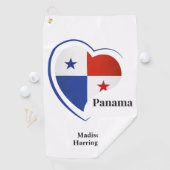Aangepaste naam Panama Love Golfhanddoek (Insitu)