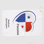 Aangepaste naam Panama Love Golfhanddoek (Horizontaal)