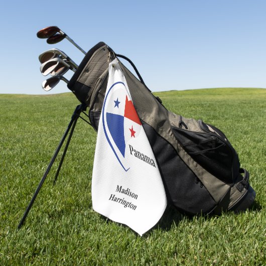 Aangepaste naam Panama Love Golfhanddoek (Groen)