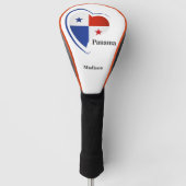 Aangepaste naam Panama Love Golfheadcover (Voorkant)