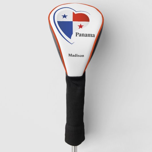 Aangepaste naam Panama Love Golfheadcover (Voorkant)