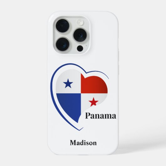 Aangepaste naam Panama Love iPhone Hoesje (Achterkant)