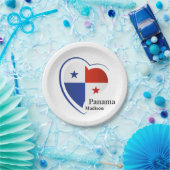 Aangepaste naam Panama Love Papieren Bordje (Feest)