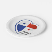 Aangepaste naam Panama Love Papieren Bordje (Gekanteld)