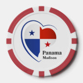 Aangepaste naam Panama Love Poker Chips (Voorkant)