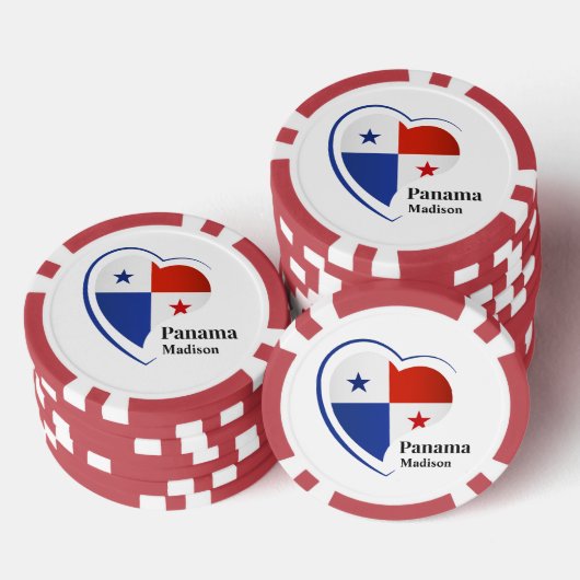 Aangepaste naam Panama Love Poker Chips (Opstapeling)