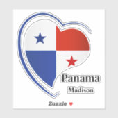 Aangepaste naam Panama Love Sticker (Vel)