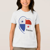 Aangepaste naam Panama Love Tri-Blend Shirt (Voorkant)