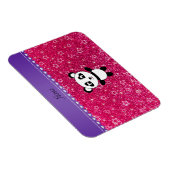 Aangepaste naam panda roos roze glitter sterren magneet (Rechterzijde)