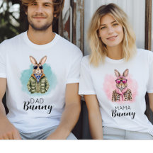 Aangepaste naam Papa Bunny Bijpassende Familie Gro